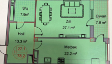 2 otaqlı Yeni tikili, Satış, Bakı, Nərimanov, Gənclik