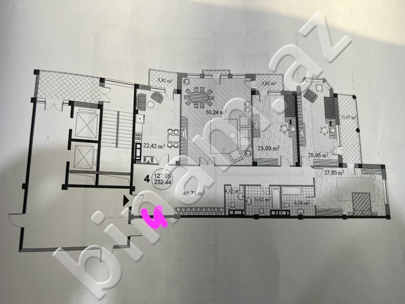 4 otaqlı Yeni tikili, Satış, Bakı, Nəsimi, 28 may